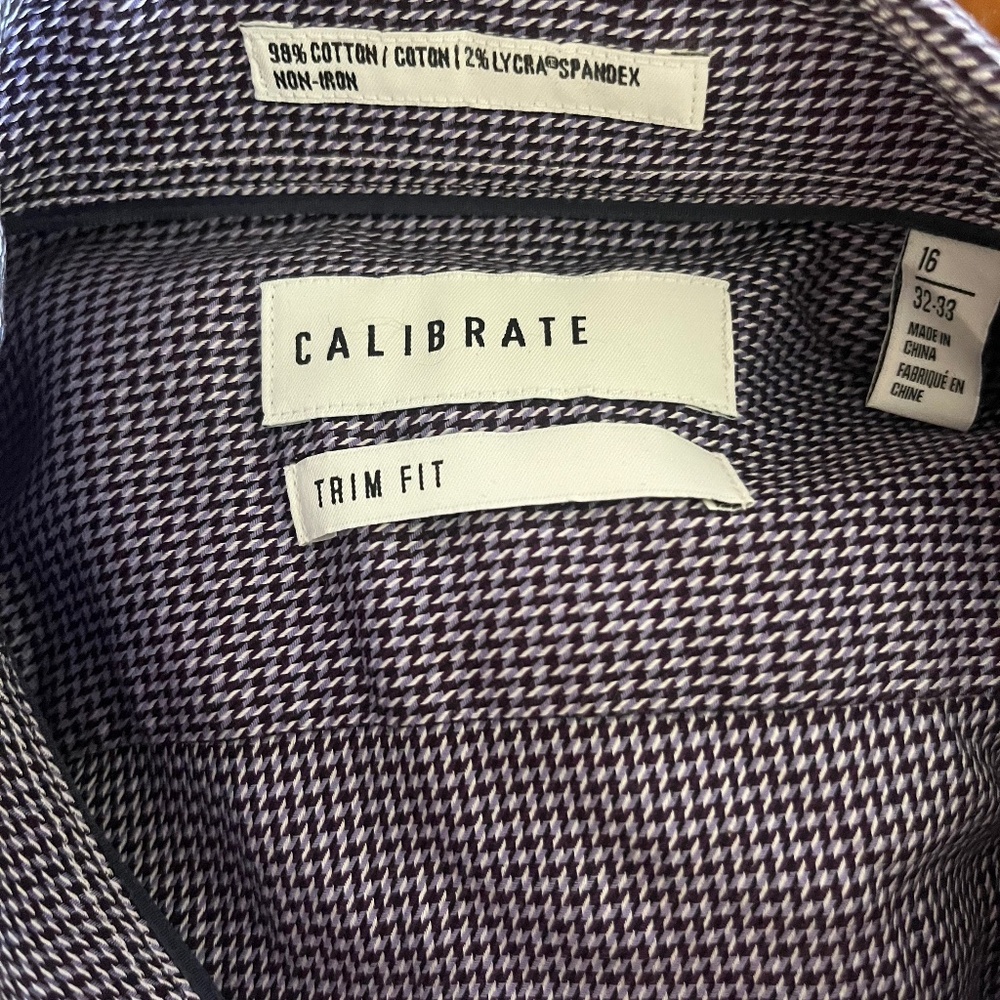 Calibrate men’s button down shirt
